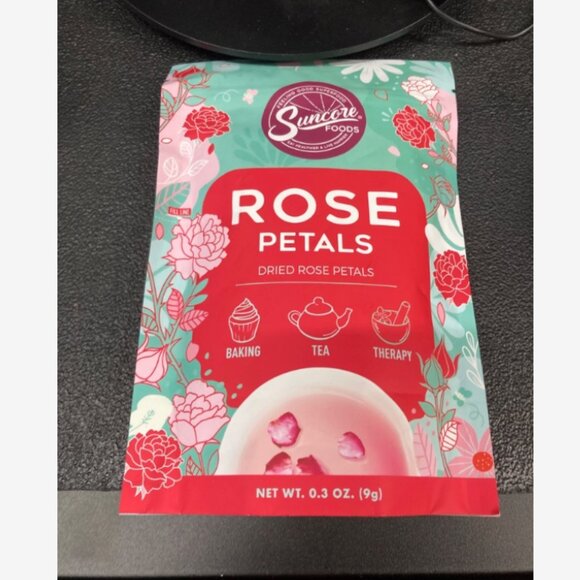 Suncore Foods Dried Rose Petals Bloom, Caffeine-Free Tea, Gluten-Free, Non-GMO, - Picture 1 of 7
